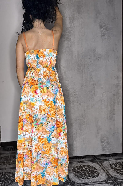 Vestito Lungo - Flowers