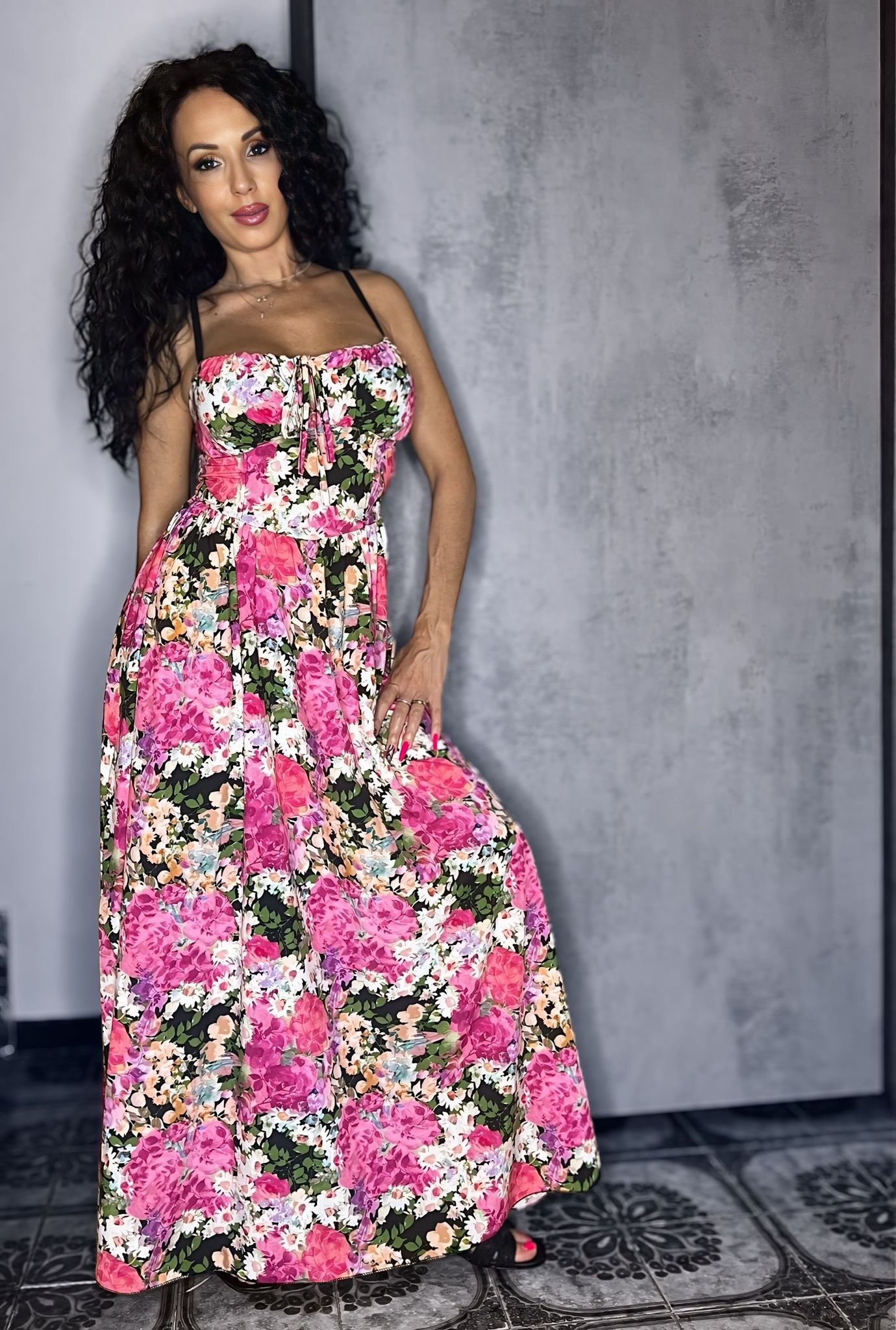 Vestito Lungo - Flowers
