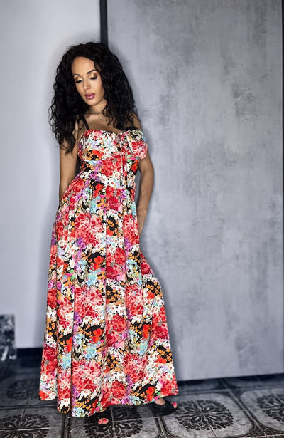 Vestito Lungo - Flowers