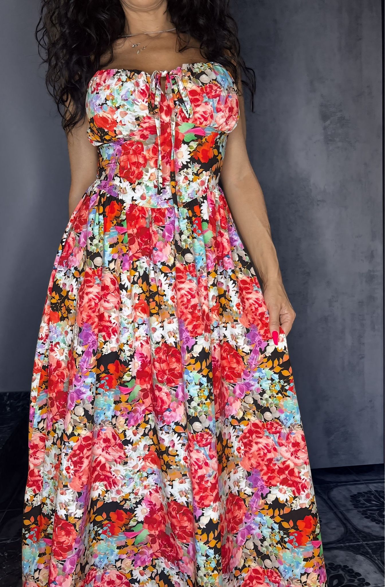 Vestito Lungo - Flowers