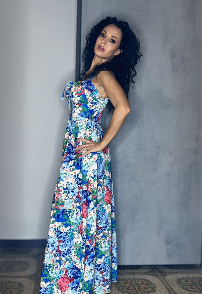 Vestito Lungo - Flowers