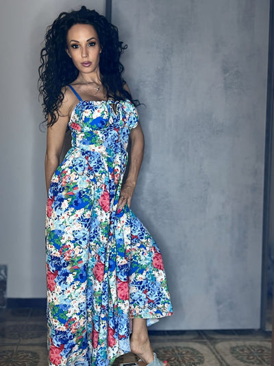 Vestito Lungo - Flowers