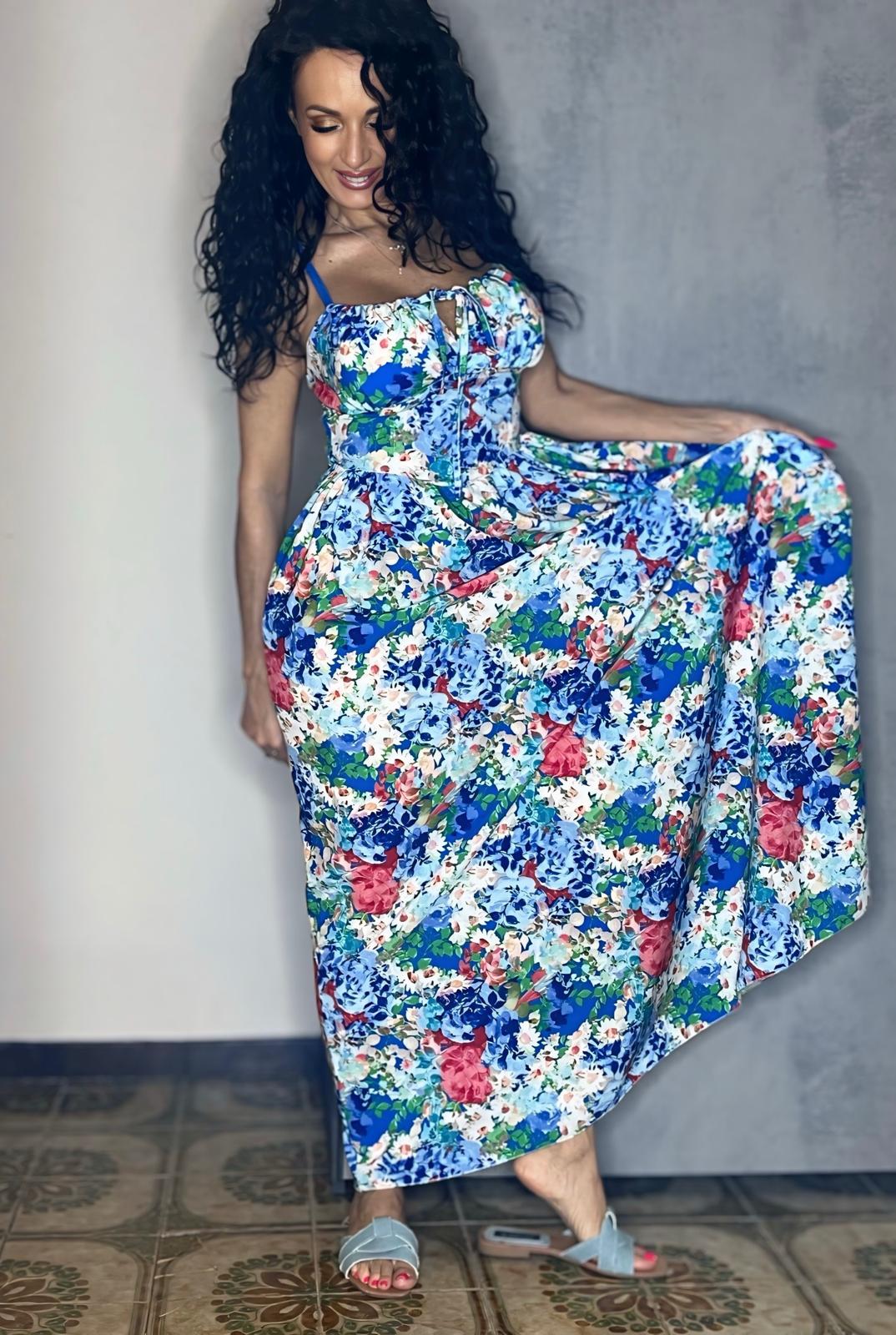 Vestito Lungo - Flowers